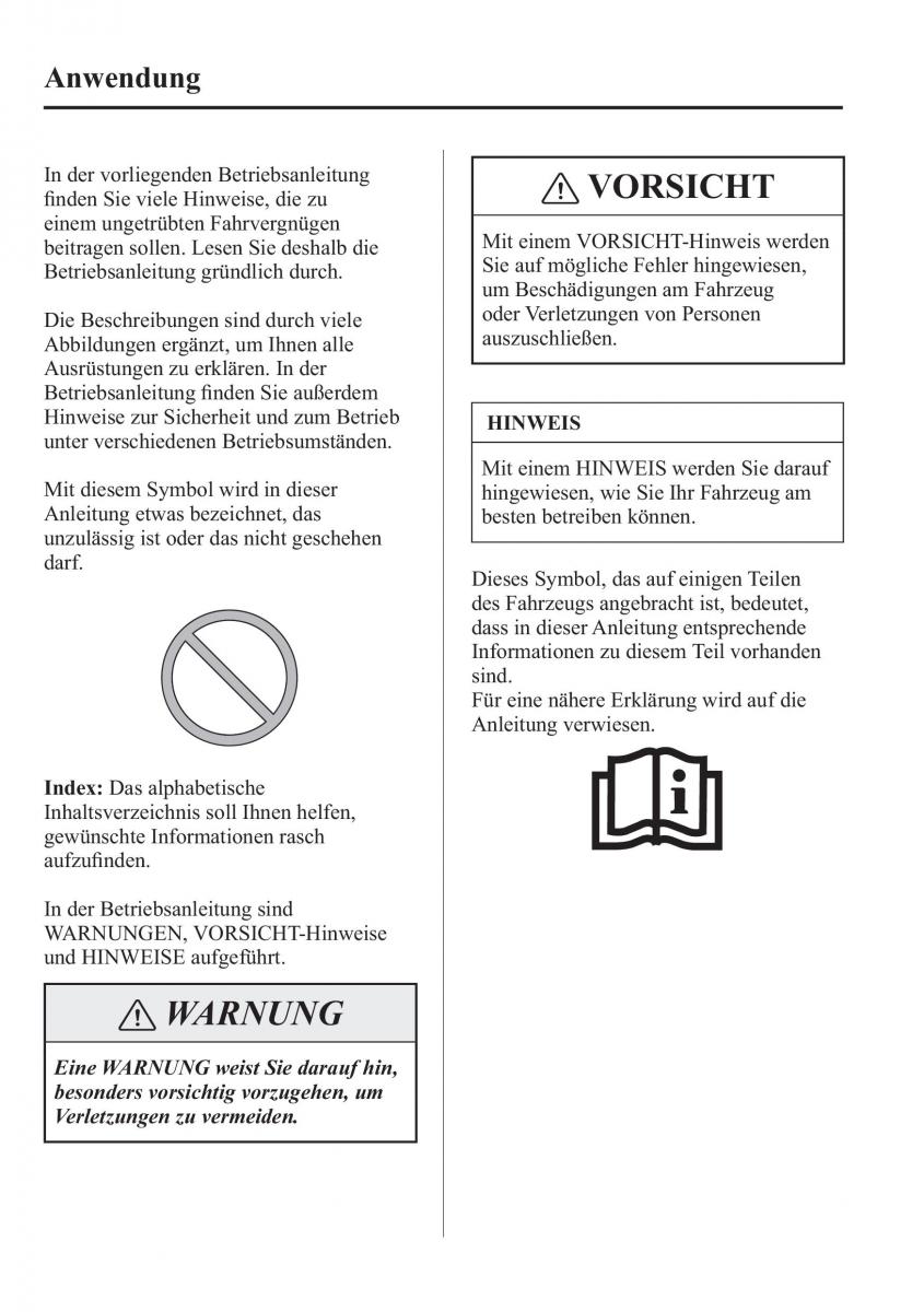 Mazda 2 Demio Handbuch / page 8