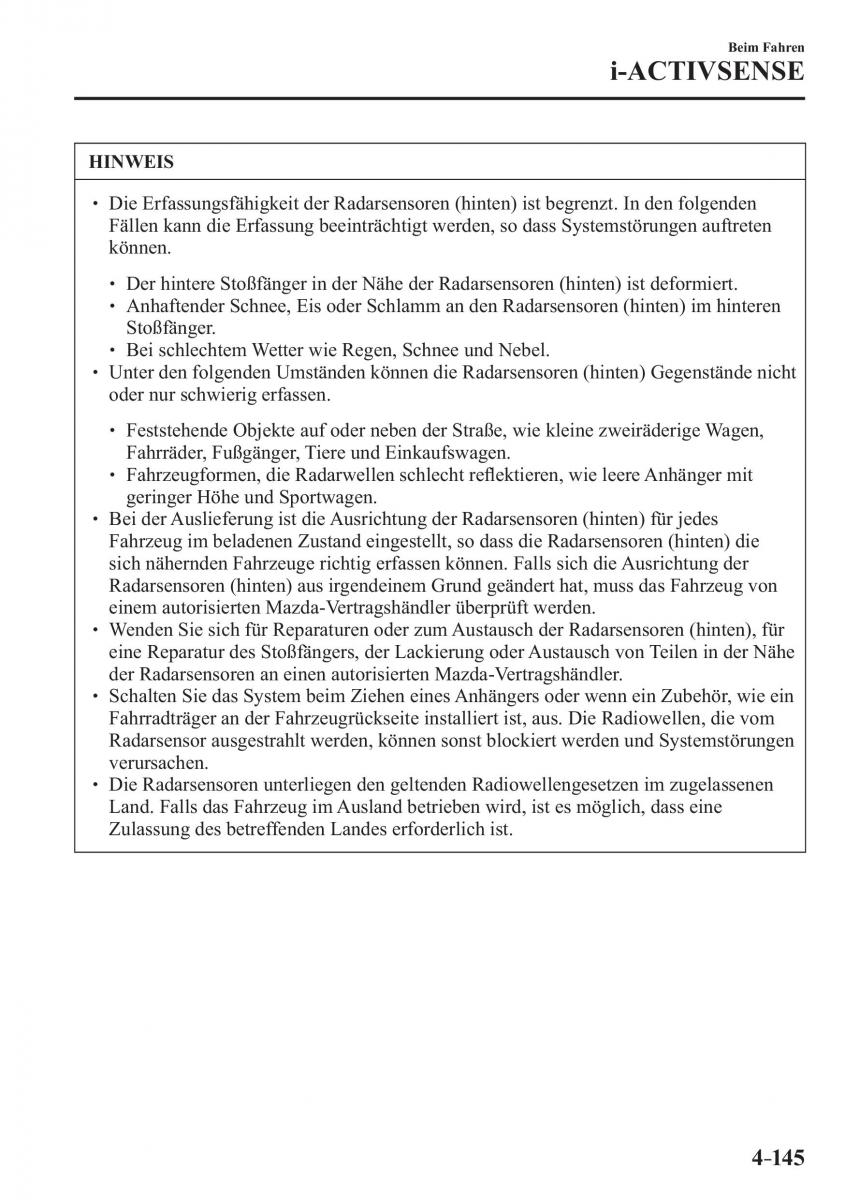 Mazda 2 Demio Handbuch / page 301
