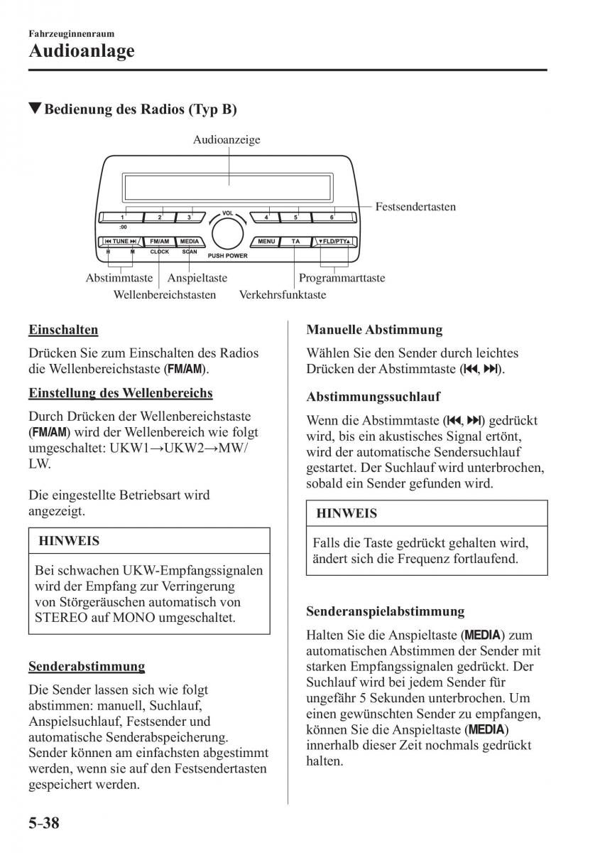 Mazda 2 Demio Handbuch / page 364