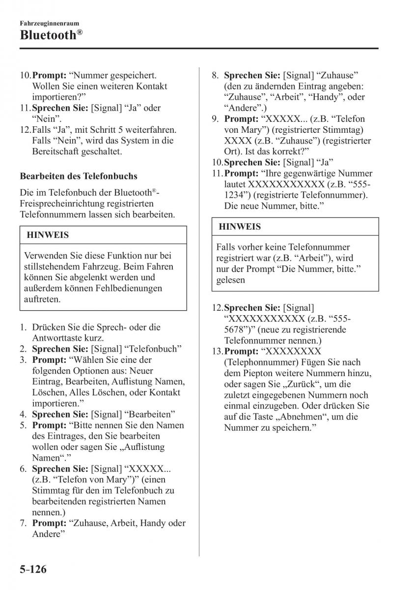 Mazda 2 Demio Handbuch / page 452