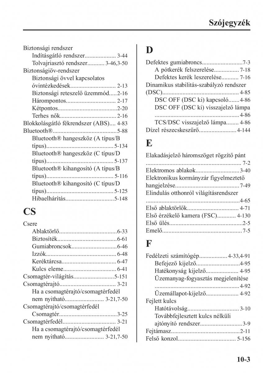 Mazda 2 Demio Kezelesi utmutato / page 638