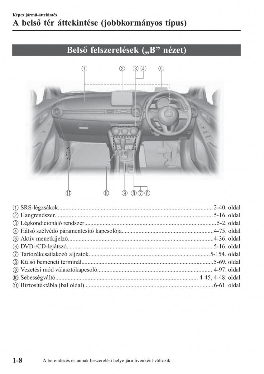 Mazda 2 Demio Kezelesi utmutato / page 17