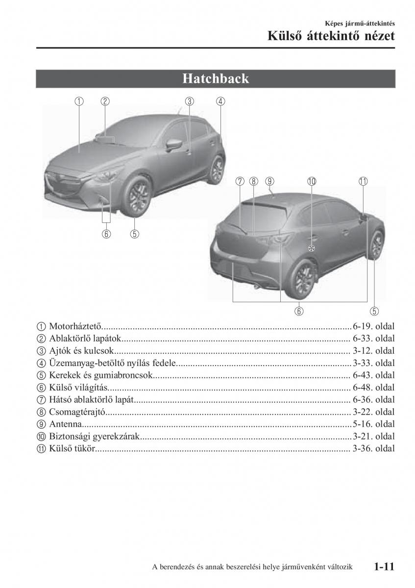 Mazda 2 Demio Kezelesi utmutato / page 20