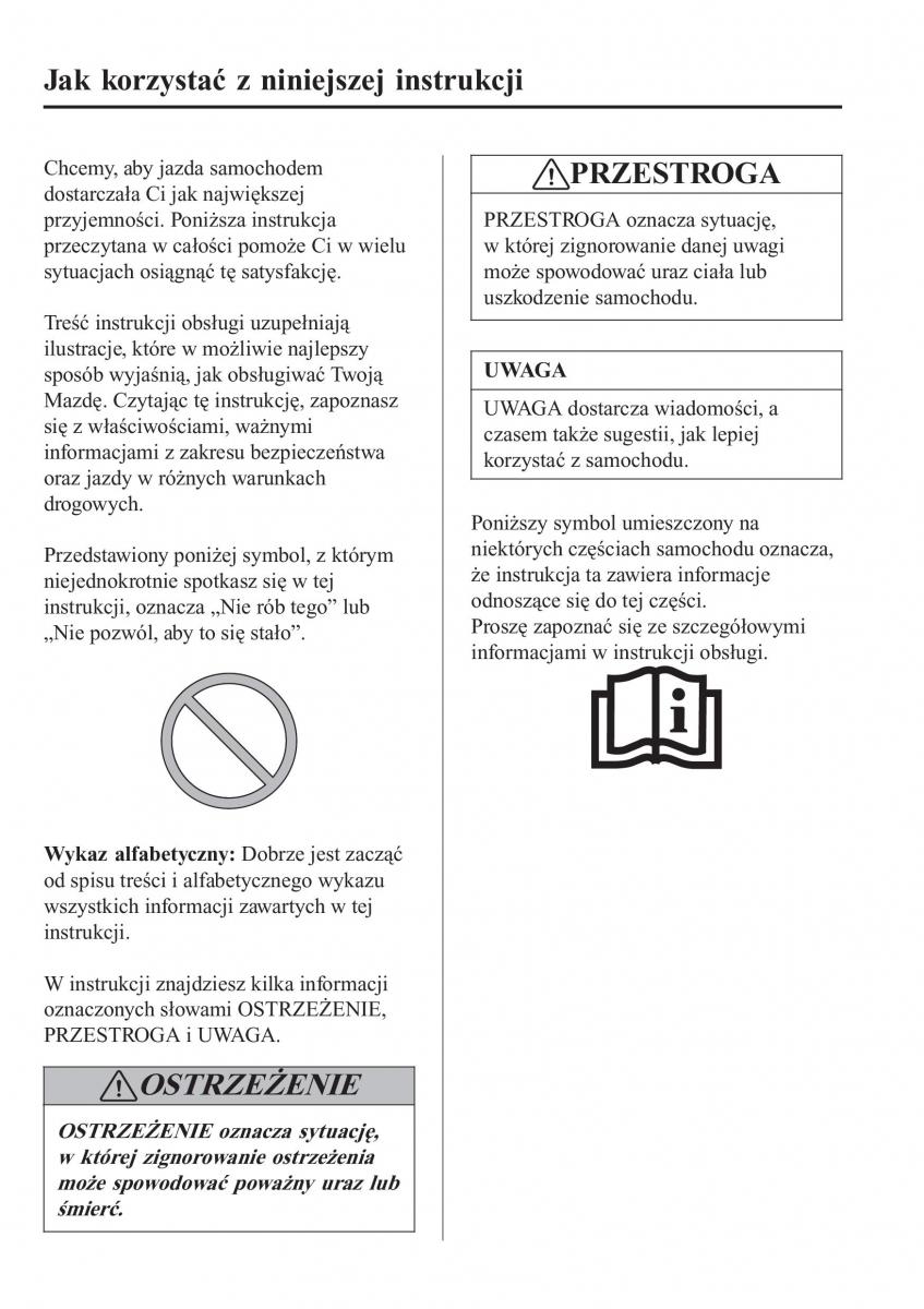 Mazda 2 Demio instrukcja obslugi / page 7