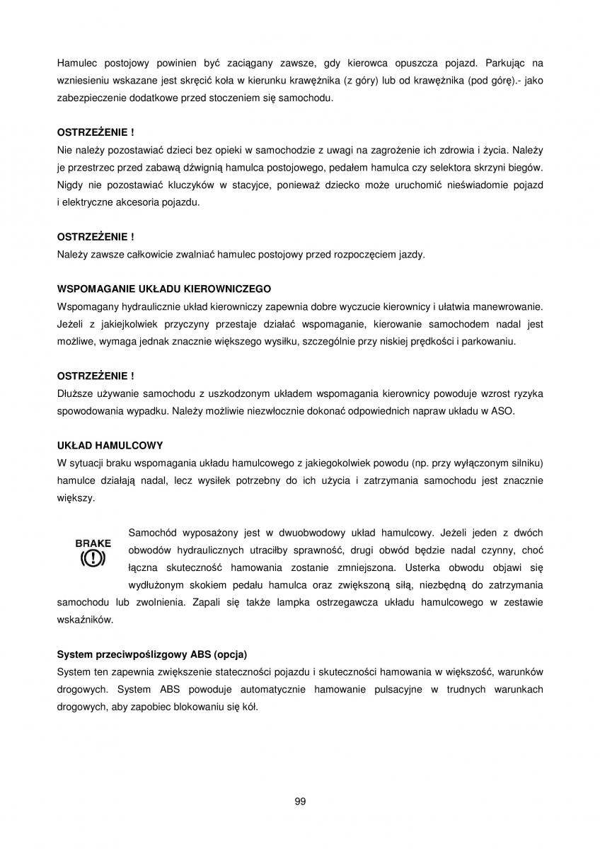 Chrysler Voyager Caravan IV 4 instrukcja obslugi / page 99