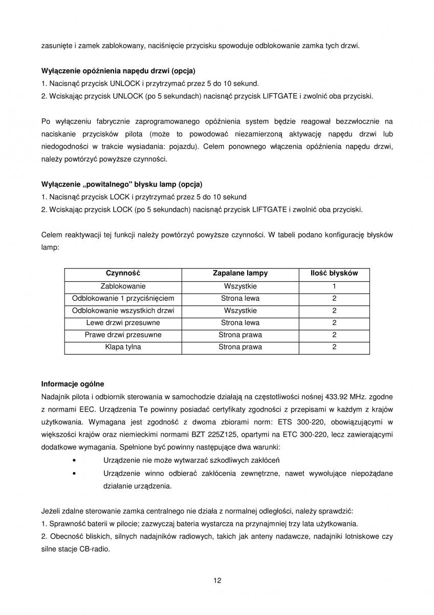 manual  Chrysler Voyager Caravan IV 4 instrukcja / page 12