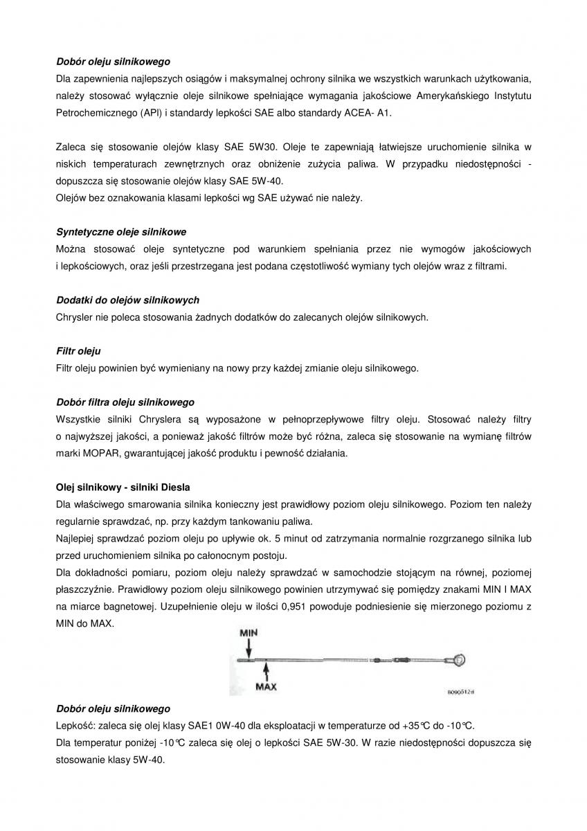 Chrysler Voyager Caravan IV 4 instrukcja obslugi / page 134