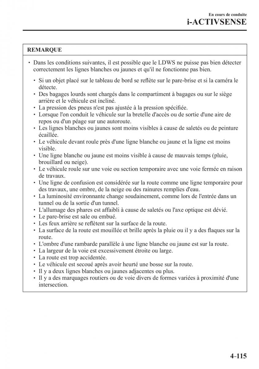 Mazda 2 Demio manuel du proprietaire / page 274