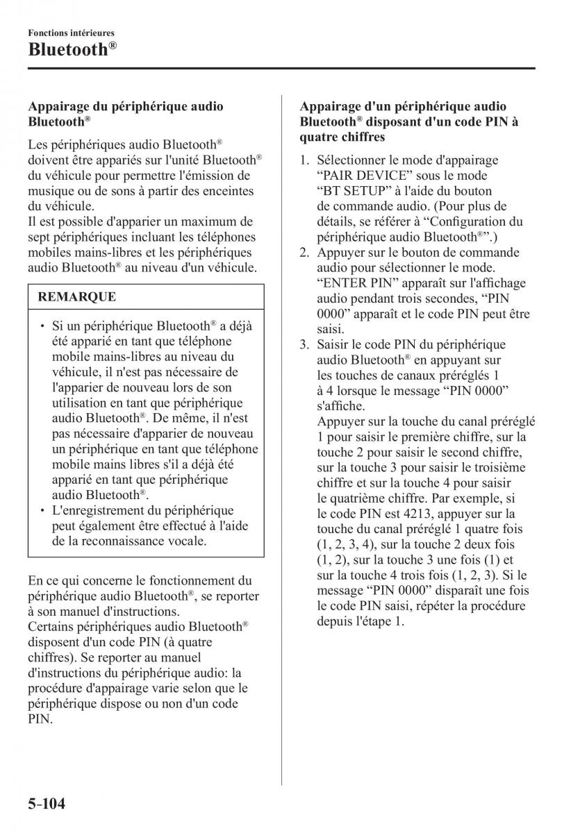 Mazda 2 Demio manuel du proprietaire / page 435