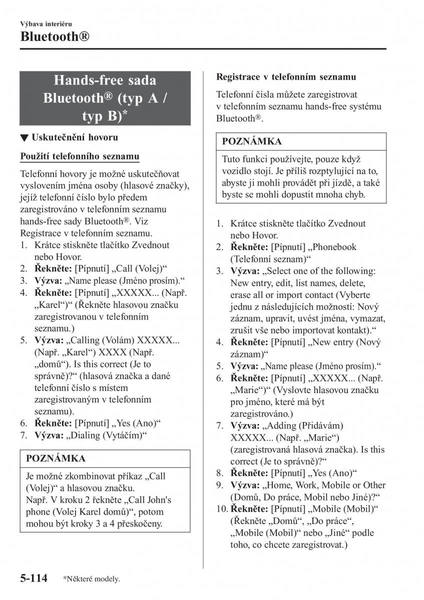 Mazda 2 Demio navod k obsludze / page 425