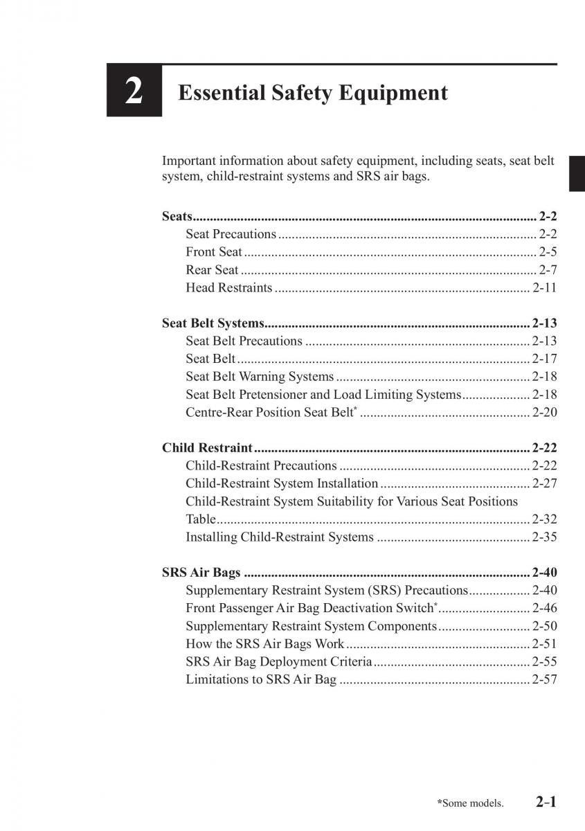 Mazda 2 Demio owners manual / page 22