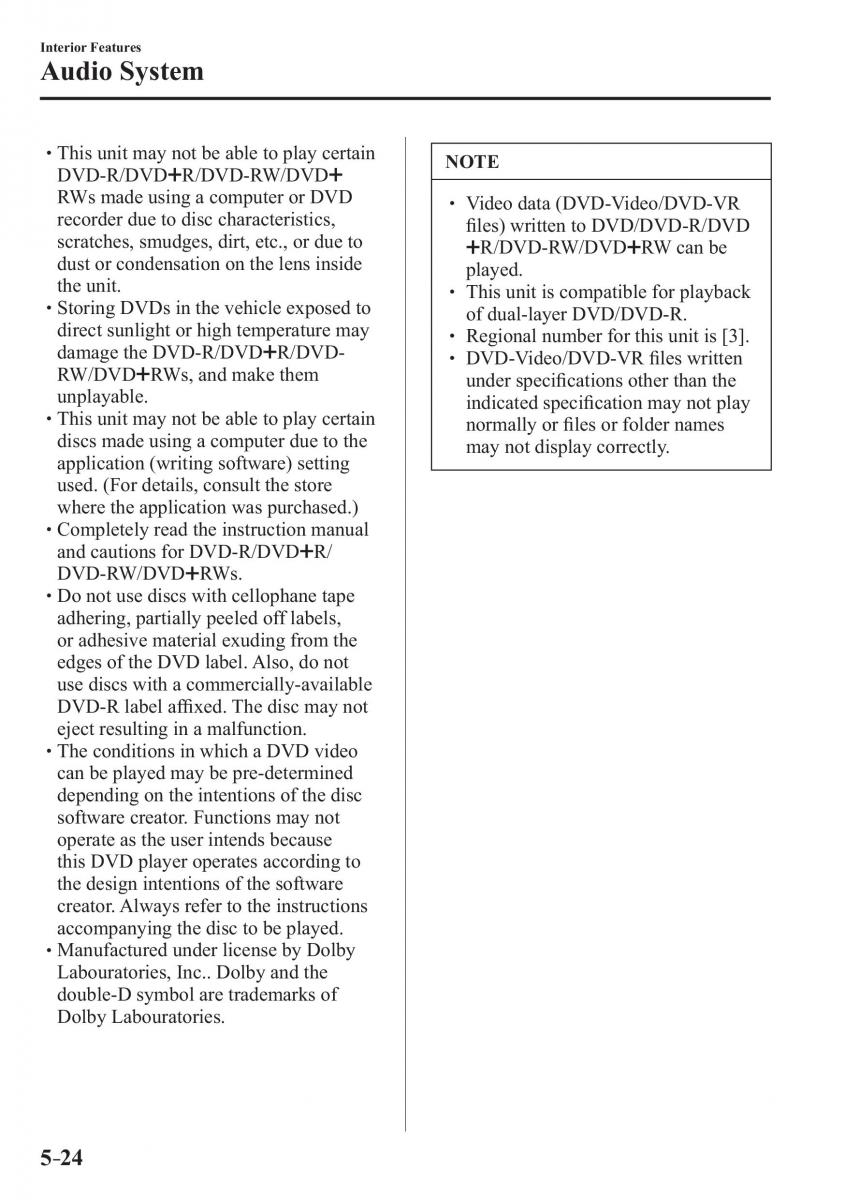 Mazda 2 Demio owners manual / page 325