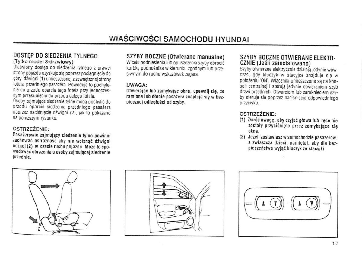 manual  Hyundai Accent X3 Pony Excel instrukcja / page 14