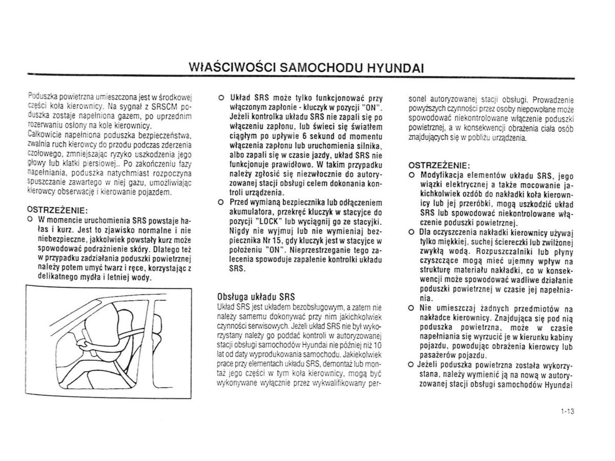 Hyundai Accent X3 Pony Excel instrukcja obslugi / page 19