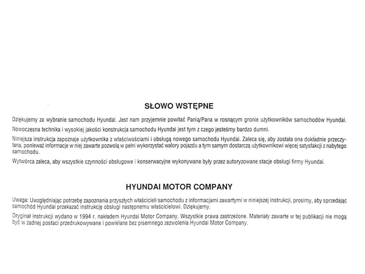 manual  Hyundai Accent X3 Pony Excel instrukcja / page 5