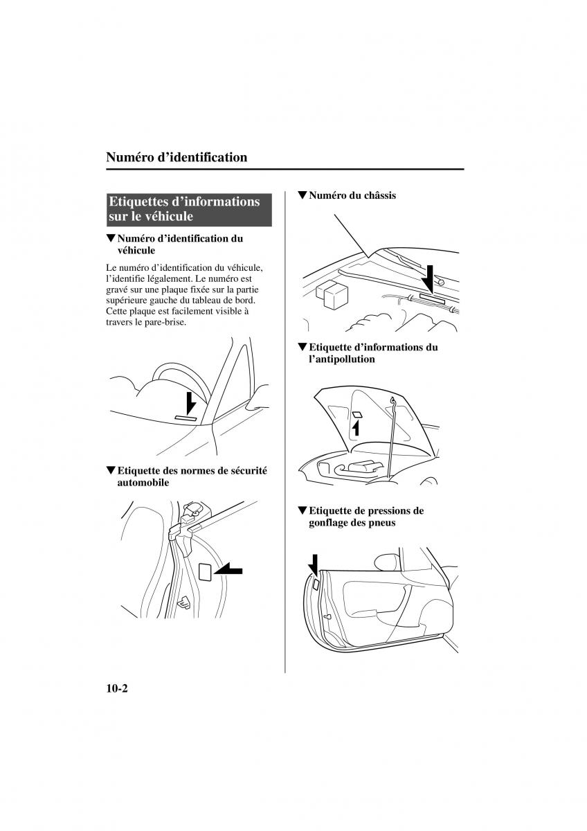 Mazda MX 5 Miata NB II 2 manuel du proprietaire / page 258