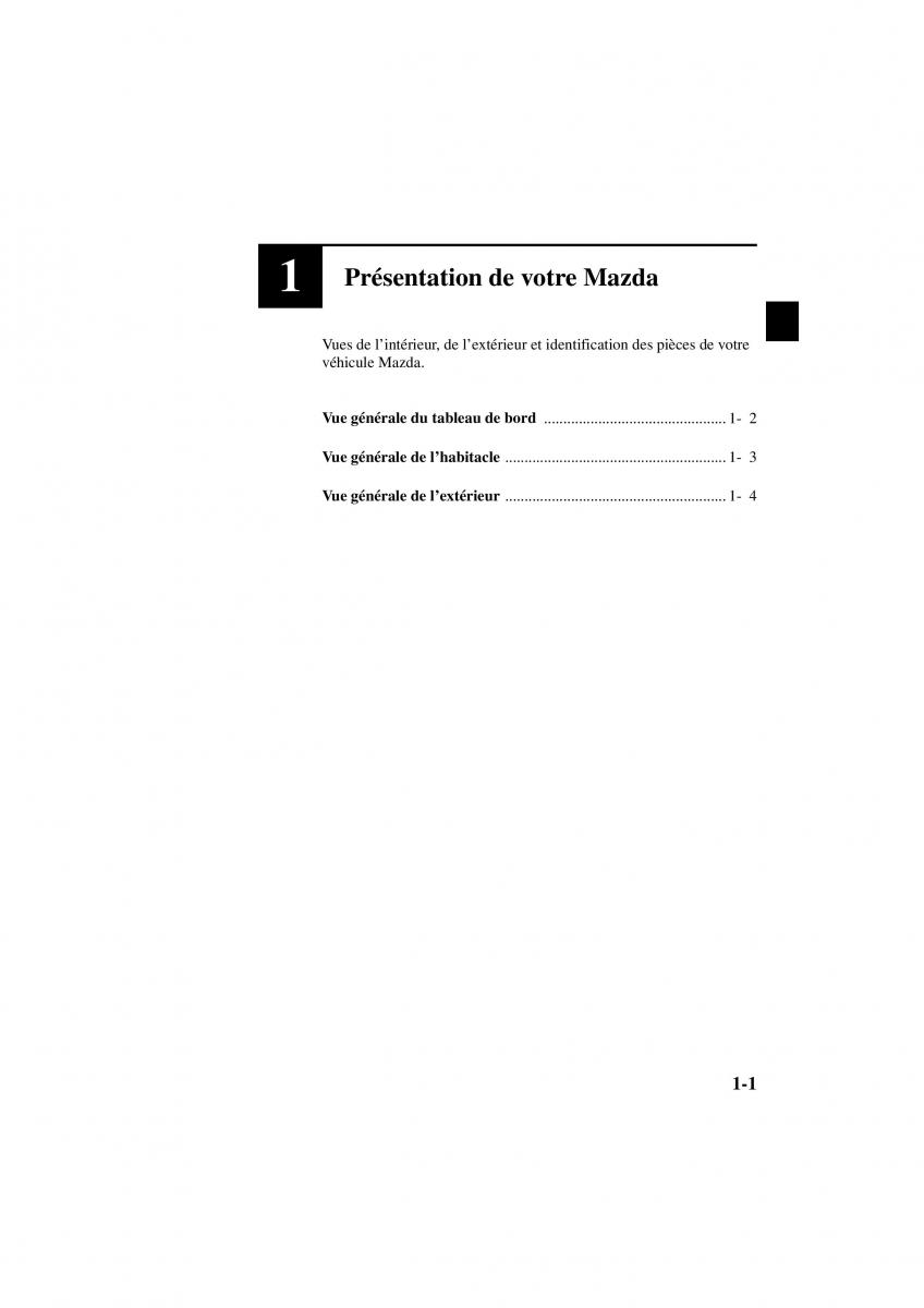 Mazda MX 5 Miata NB II 2 manuel du proprietaire / page 5