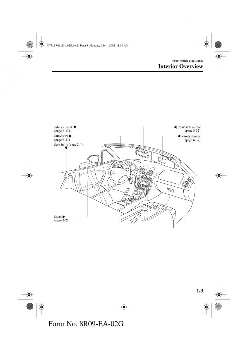 Mazda MX 5 Miata NB II 2 owners manual / page 8