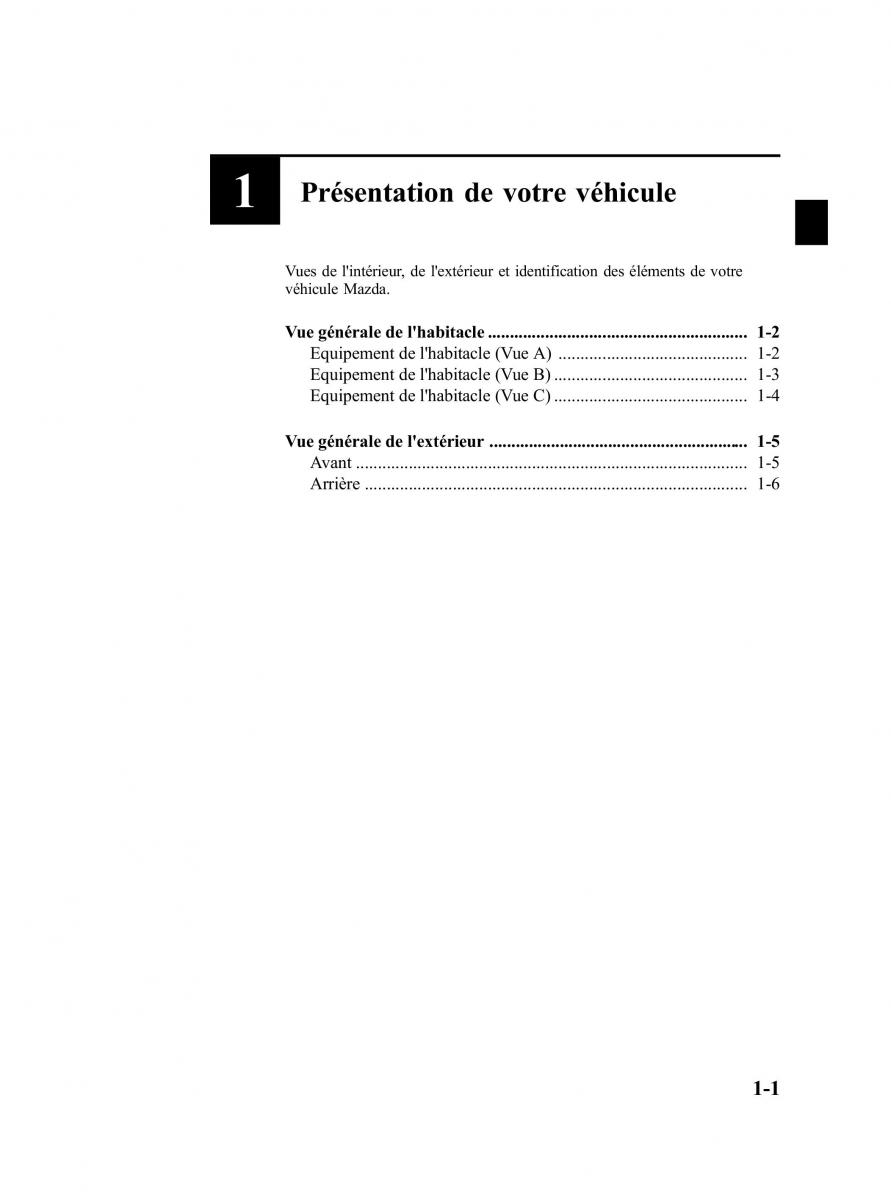 Mazda MX 5 Miata NC III 3 manuel du proprietaire / page 5