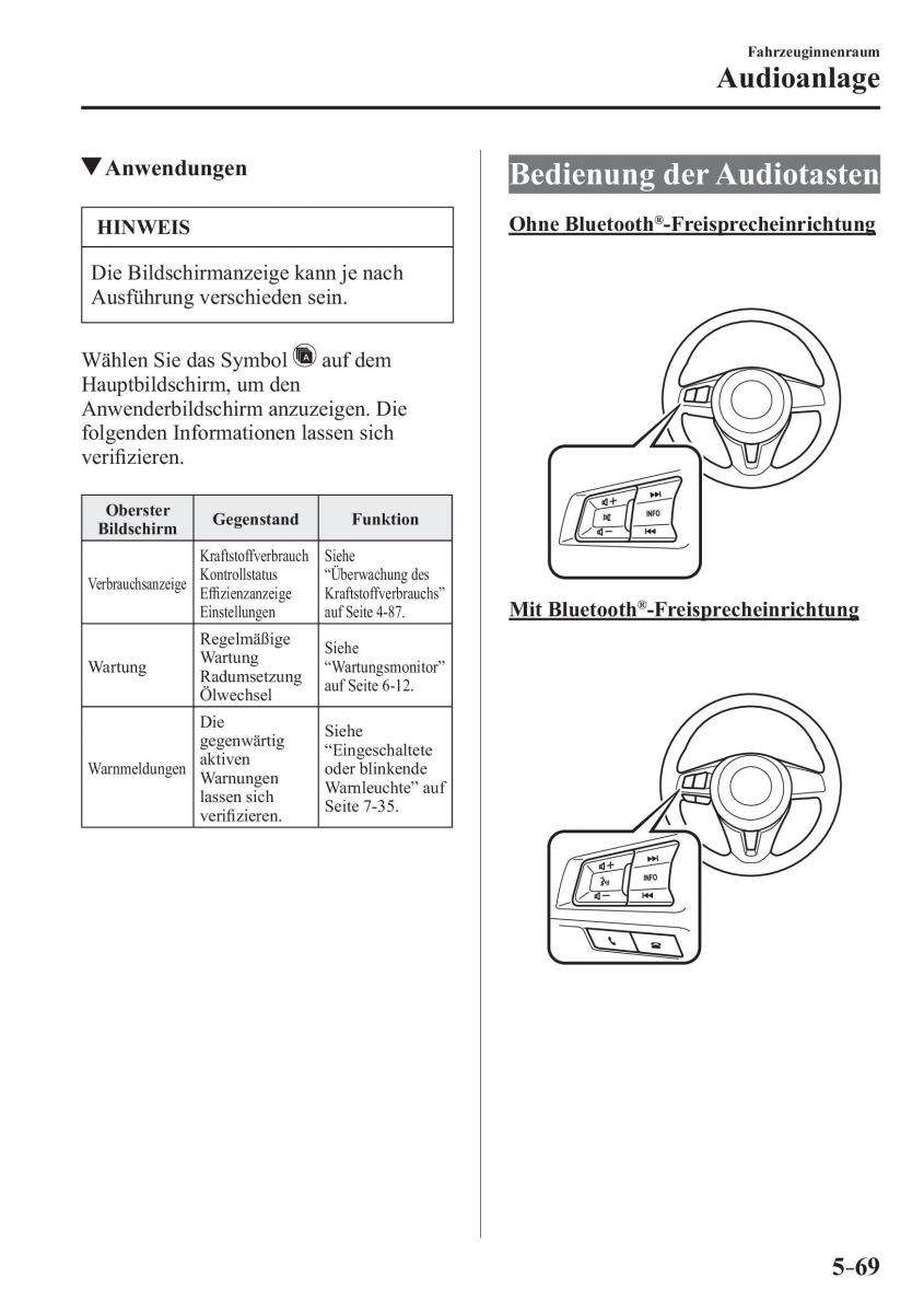 Mazda MX 5 Miata ND IV 4 Handbuch / page 355