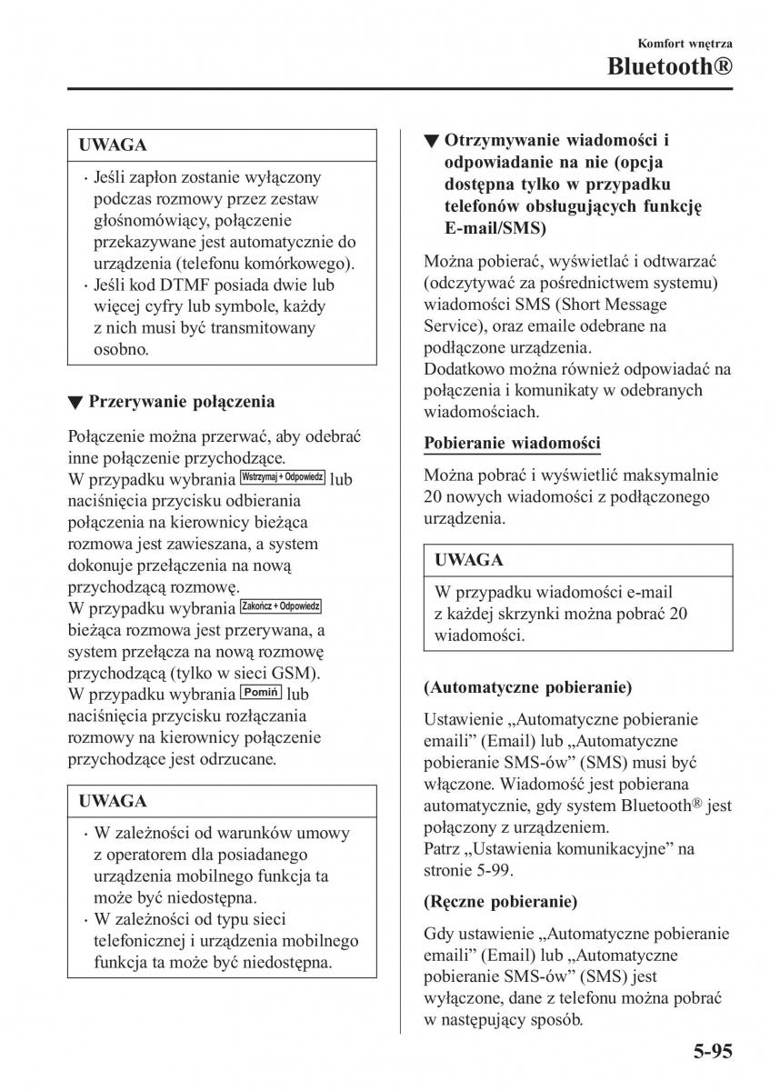 Mazda MX 5 Miata ND IV 4 instrukcja obslugi / page 374