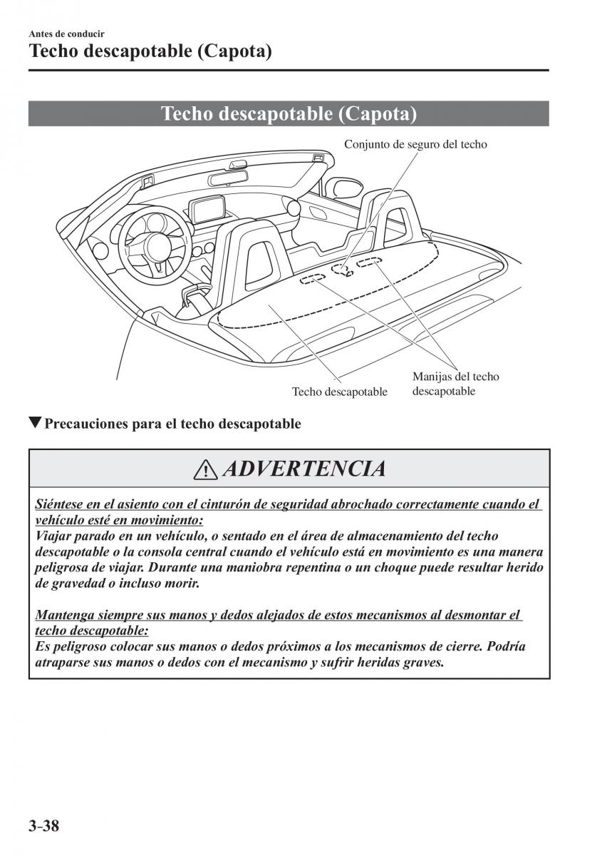 Mazda MX 5 Miata ND IV 4 manual del propietario / page 118