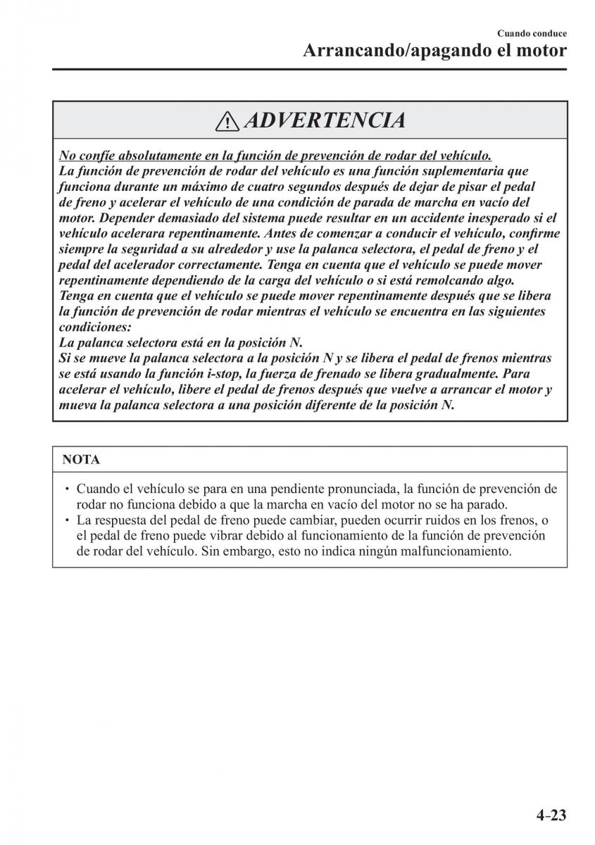 Mazda MX 5 Miata ND IV 4 manual del propietario / page 163