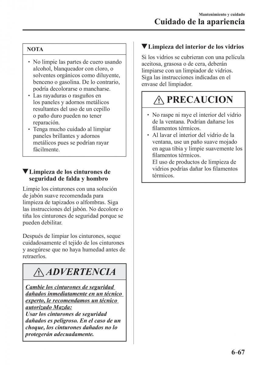 Mazda MX 5 Miata ND IV 4 manual del propietario / page 485