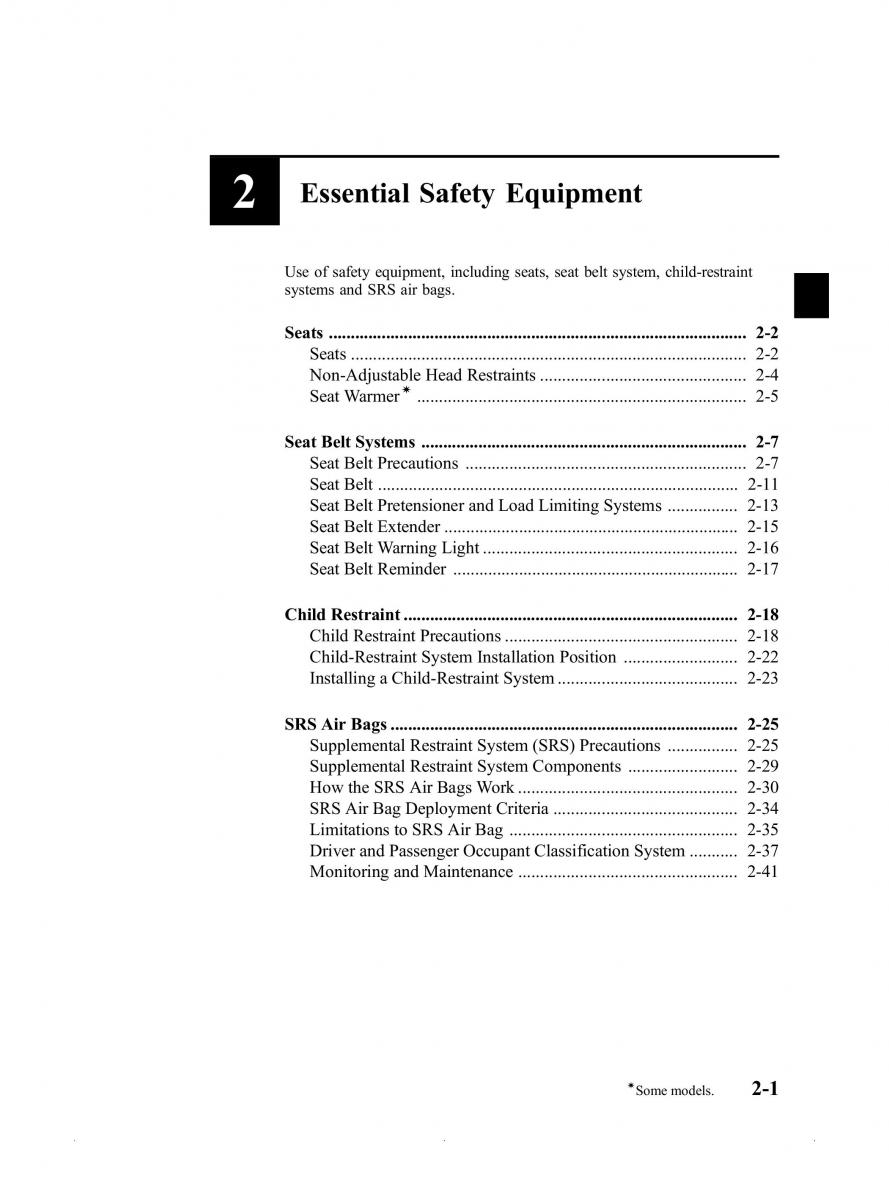 Mazda MX 5 Miata ND IV 4 owners manual / page 13