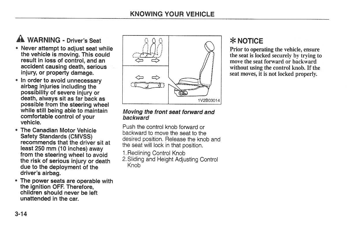 Kia Carnival Sedona I 1 owners manual / page 24