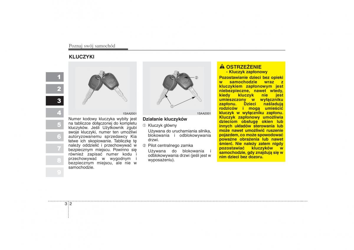 manual  Kia Picanto I 1 instrukcja / page 12