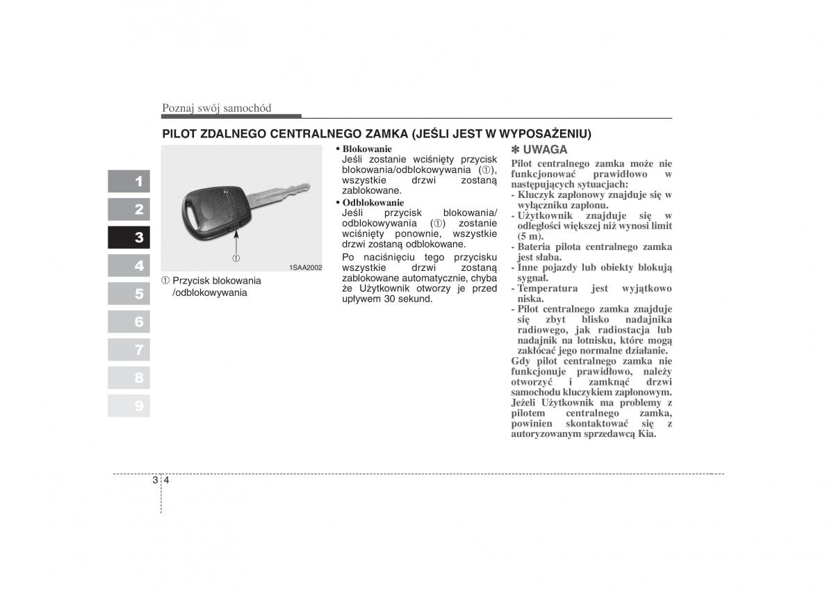 manual  Kia Picanto I 1 instrukcja / page 14