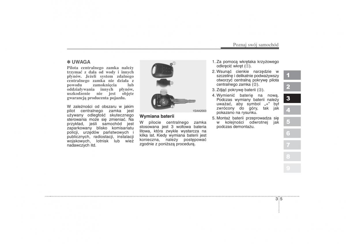 Kia Picanto I 1 instrukcja obslugi / page 15