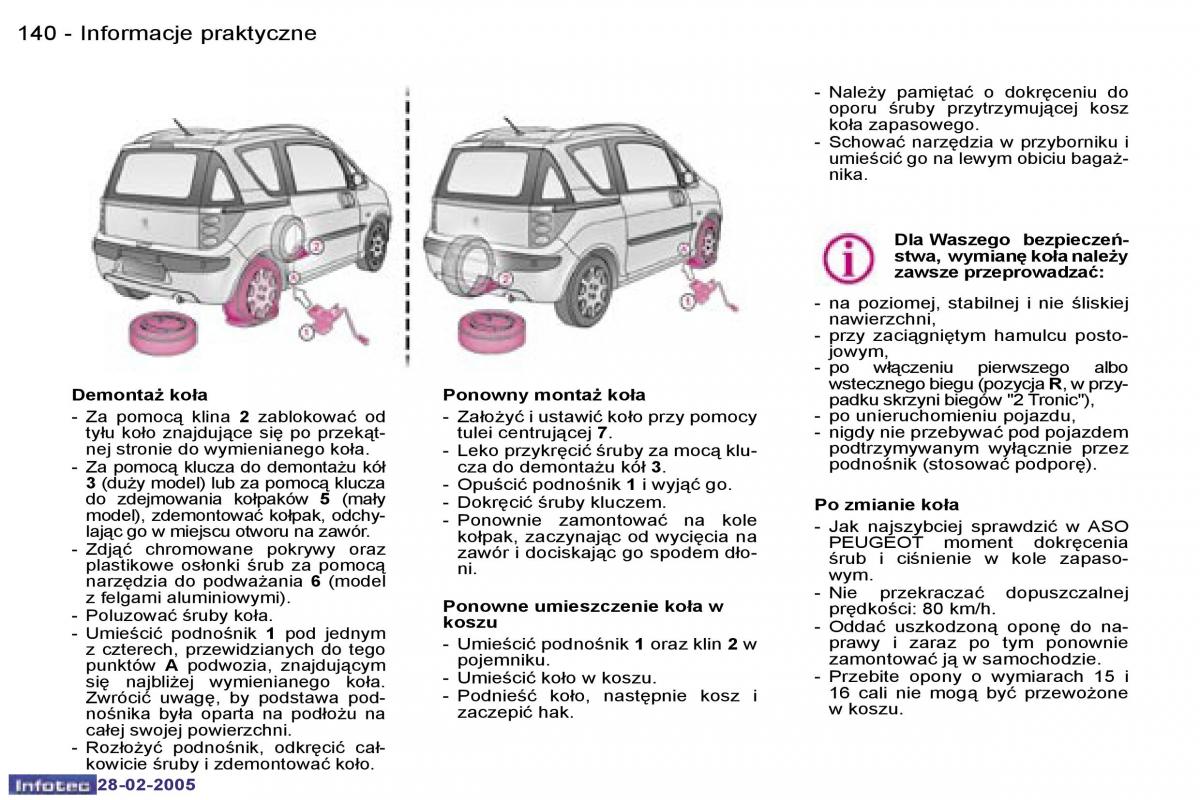 Peugeot 1007 instrukcja obslugi / page 139