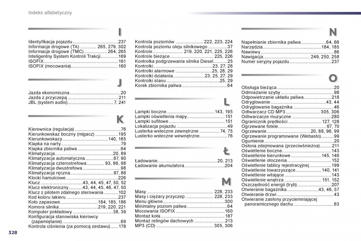 Peugeot 508 instrukcja obslugi / page 330