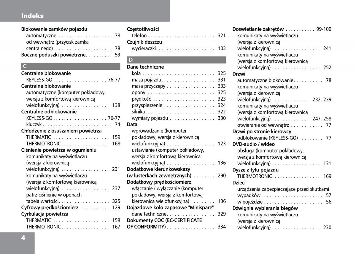 manual Mercedes C / page 6