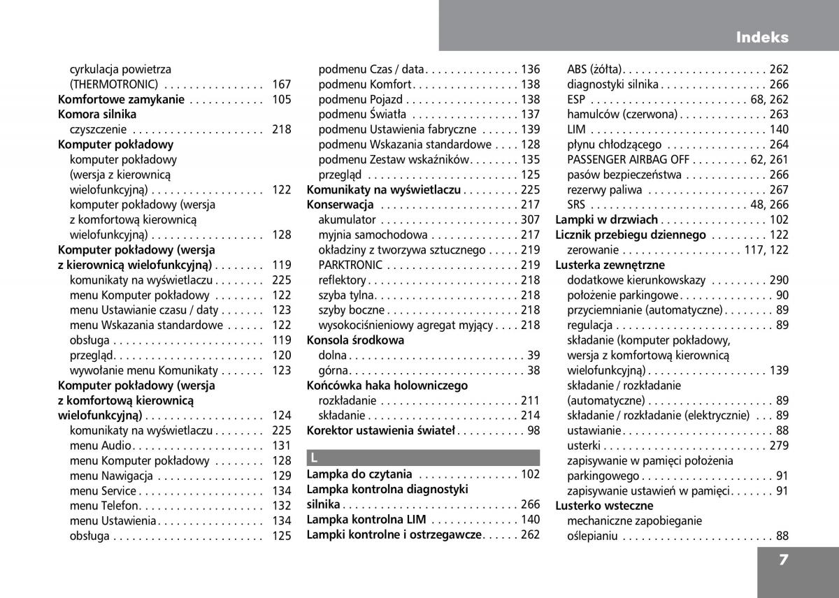 manual Mercedes C / page 9