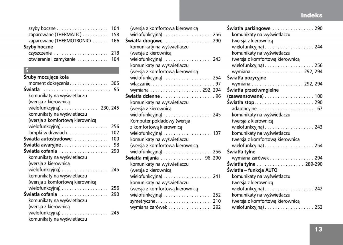 Mercedes Benz C Class W204 instrukcja obslugi / page 15