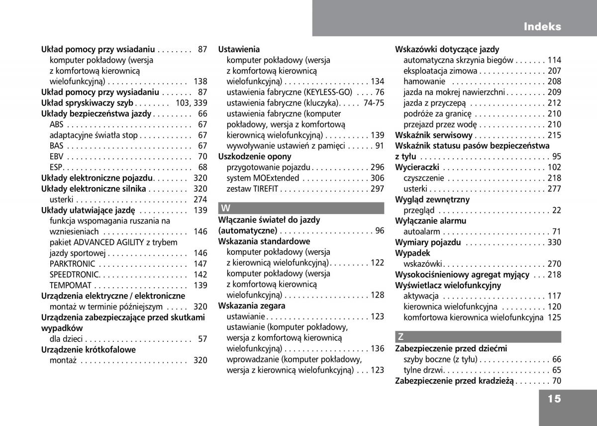 Mercedes Benz C Class W204 instrukcja obslugi / page 17