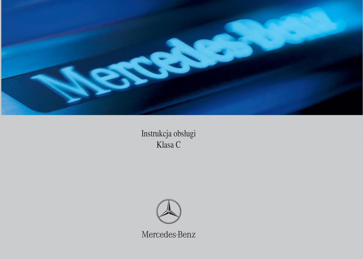 Mercedes Benz C Class W204 instrukcja obslugi / page 1