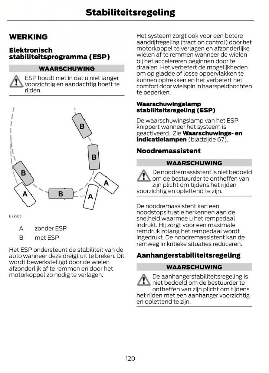 Ford Kuga I 1 handleiding / page 124