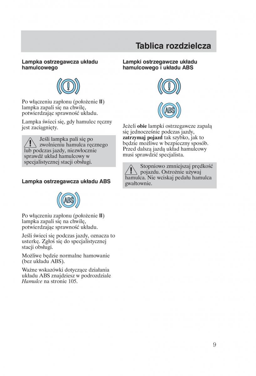 Ford Mondeo MKIII MK3 instrukcja obslugi / page 11