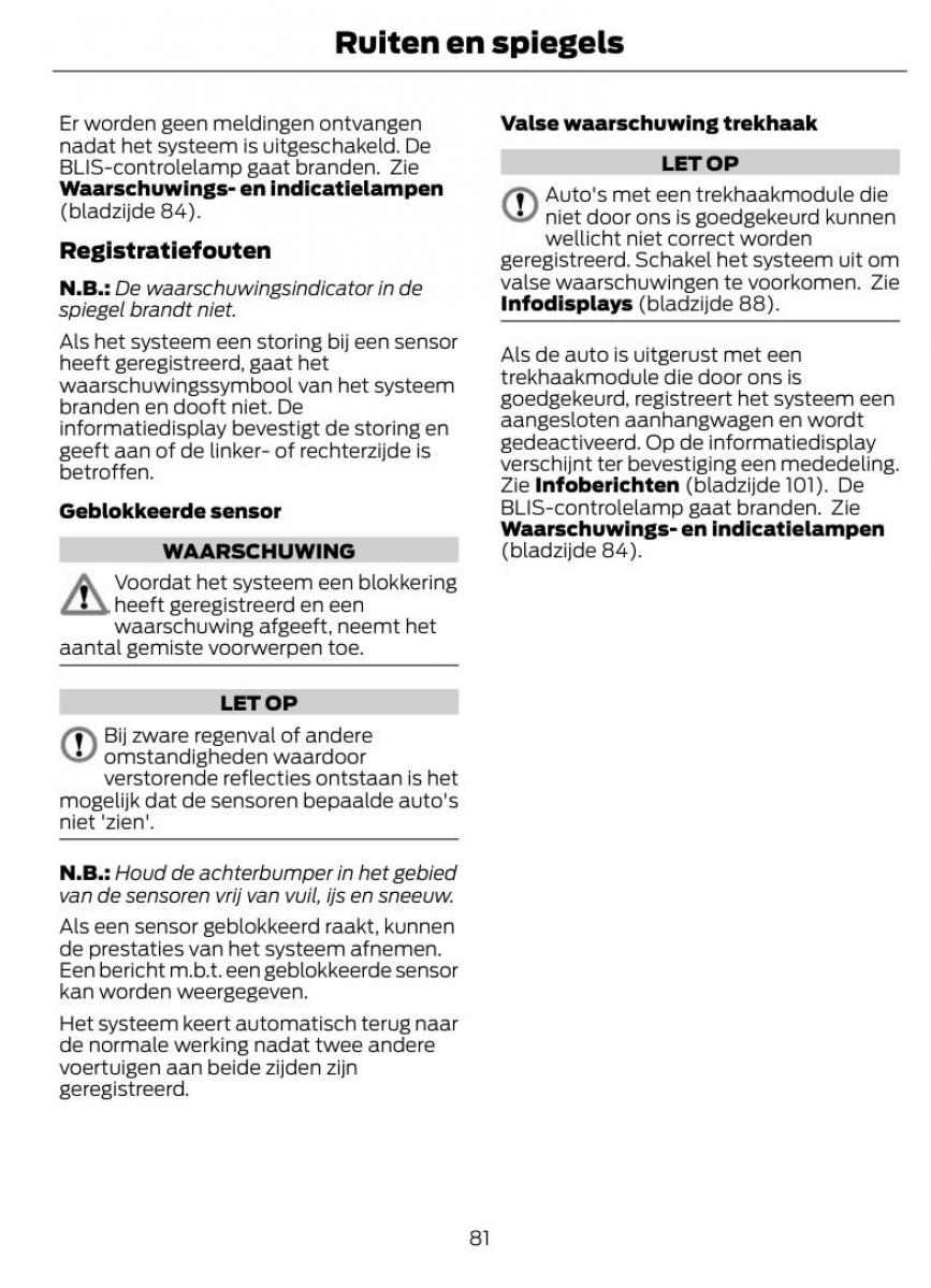  Ford Mondeo Ford Mondeo MKIV MK4 handleiding / page 84
