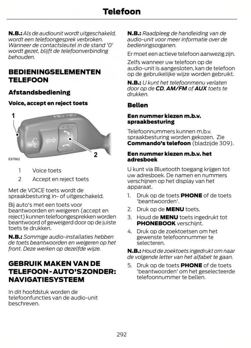  Ford Mondeo Ford Mondeo MKIV MK4 handleiding / page 295