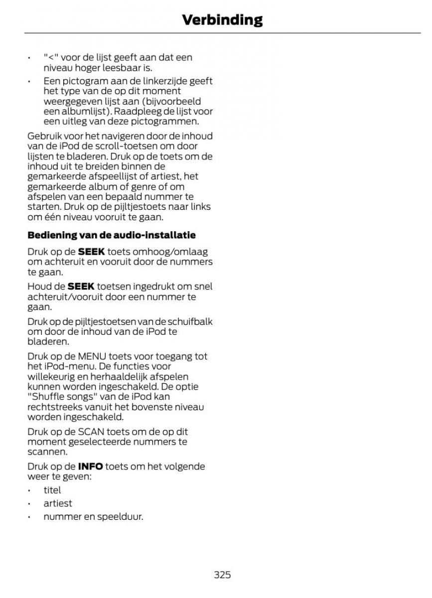  Ford Mondeo Ford Mondeo MKIV MK4 handleiding / page 328