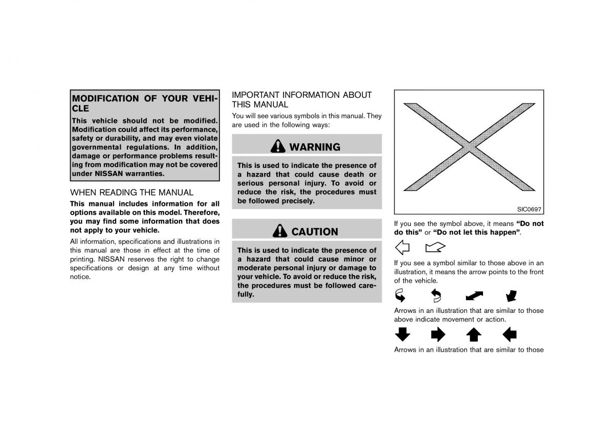 Nissan Murano Z51 owners manual / page 3