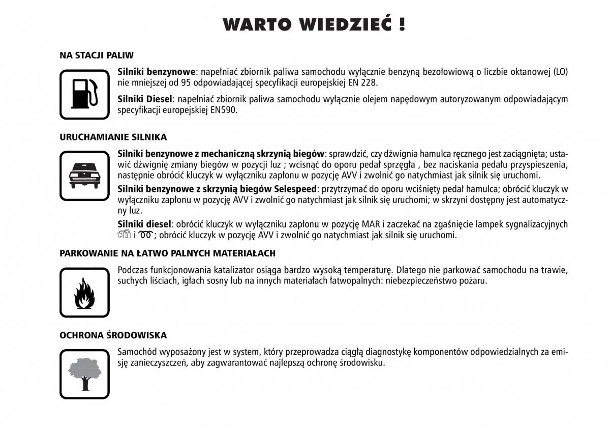 Fiat Stilo instrukcja obslugi / page 3