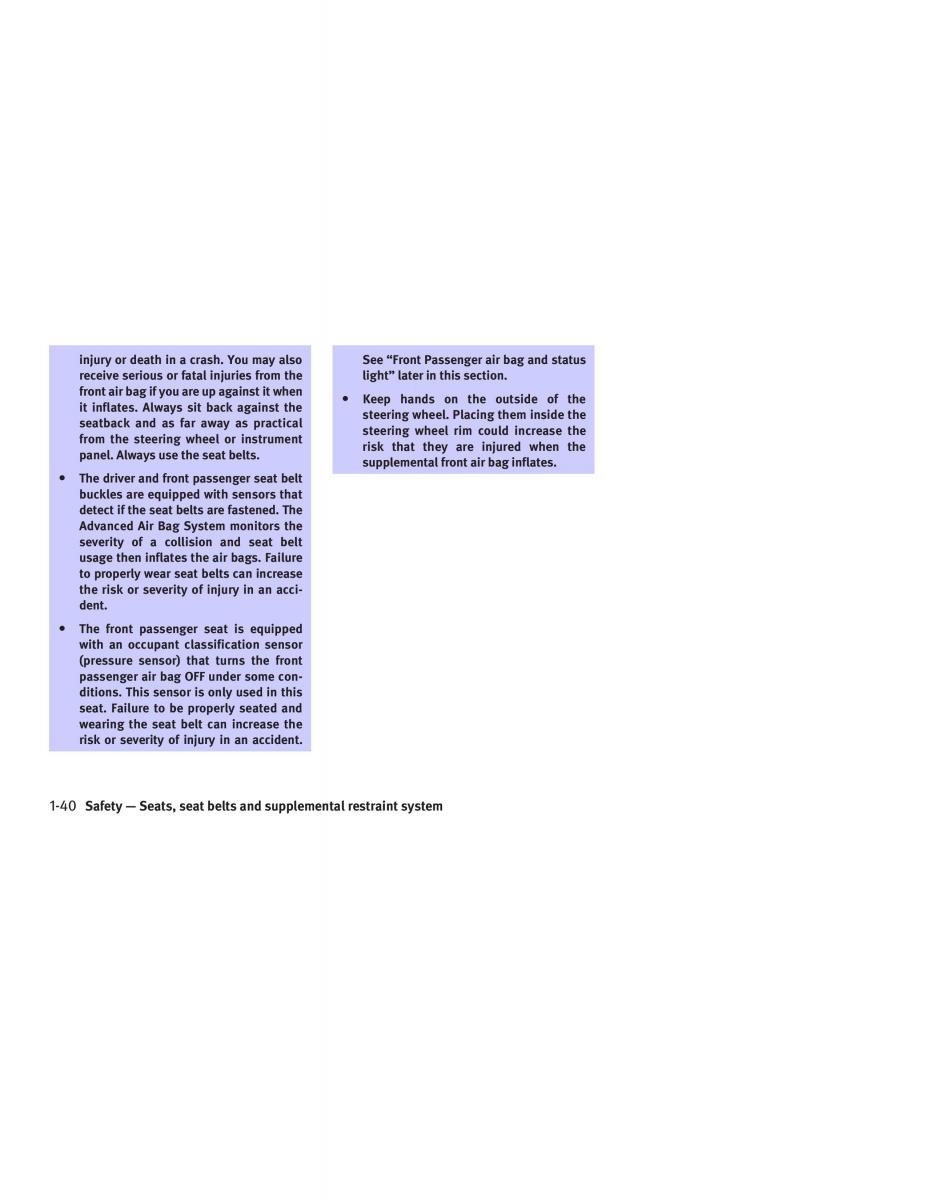 Infiniti FX I owners manual / page 56