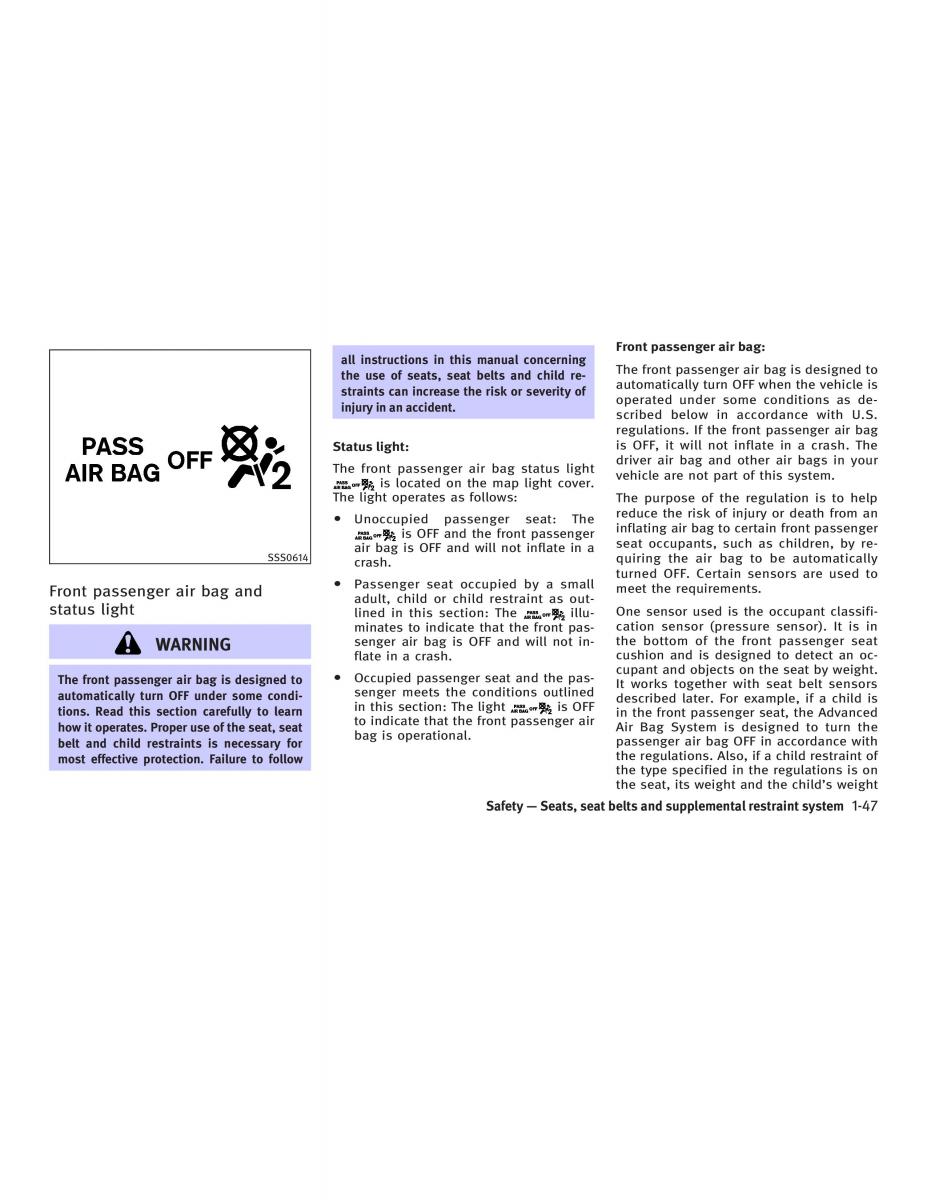 Infiniti FX I owners manual / page 63