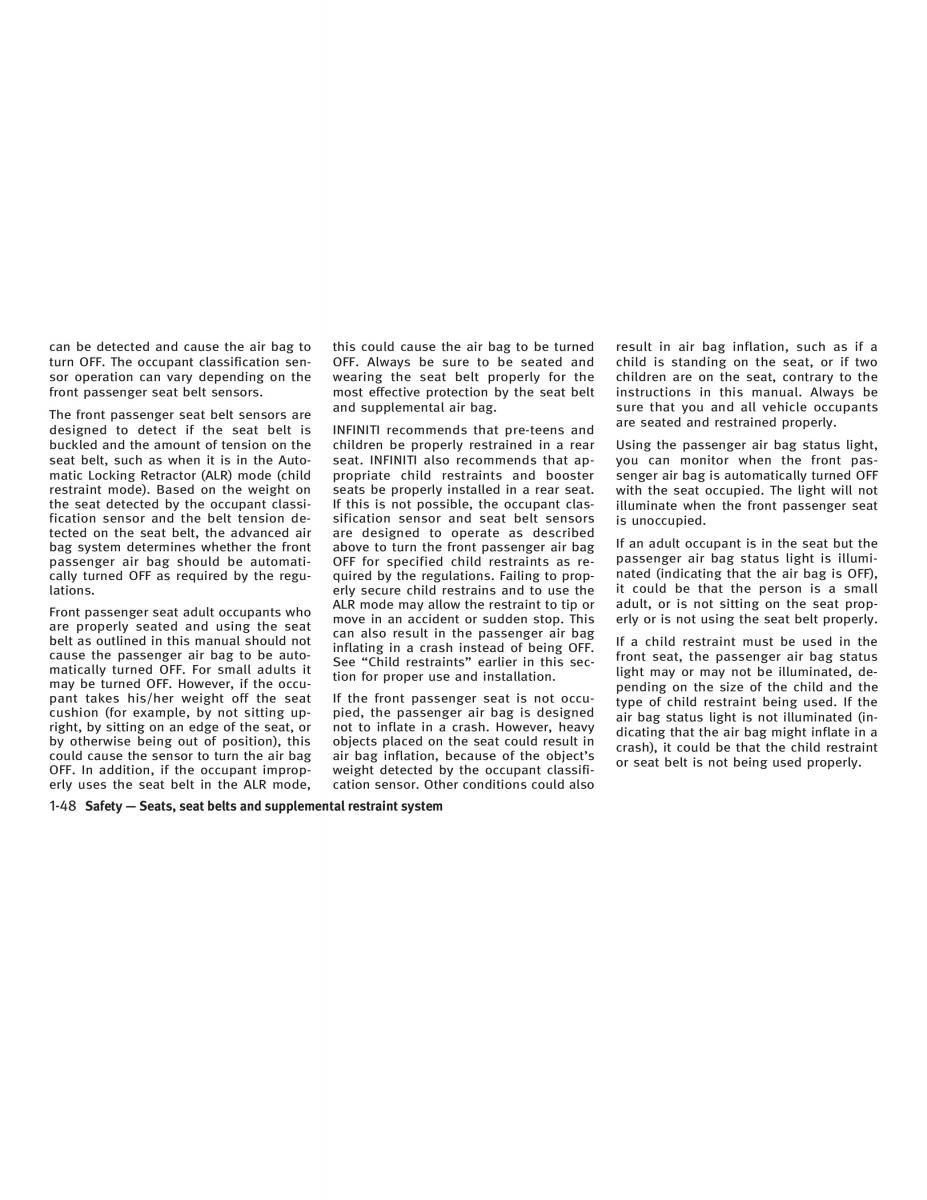 Infiniti FX I owners manual / page 64